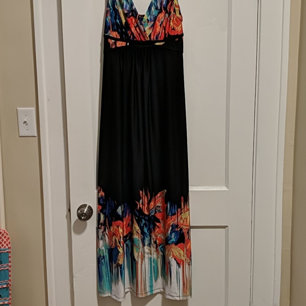 Multi colored maxi dress